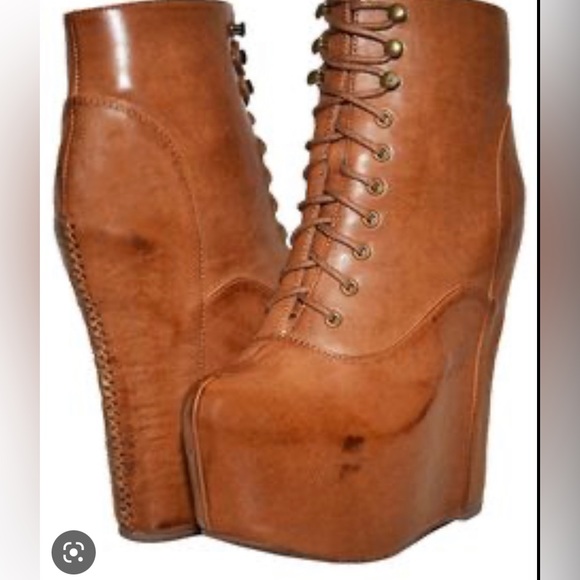 Jeffrey Campbell damsel styled boot in brown - Picture 1 of 6